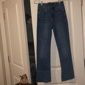 NEON BLONDE Bombshell Fluted jeans